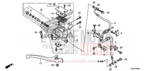 FR. BRAKE MASTER CYLINDER (FES125) FES125C de 2012